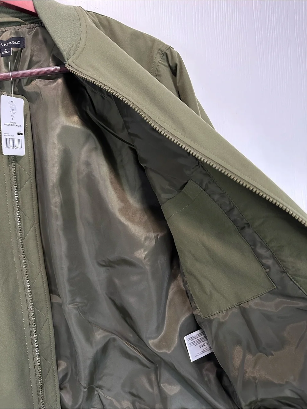 Banana Republic Olive Green Bomber Jacket